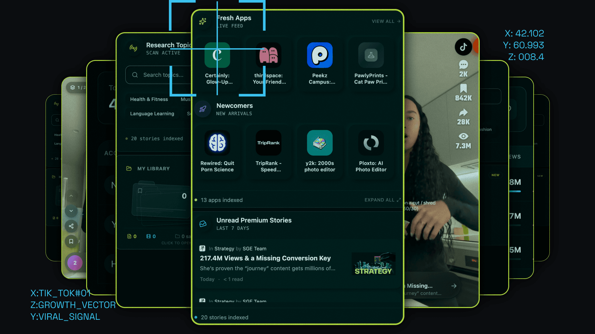 Pro View dashboard Premium screen