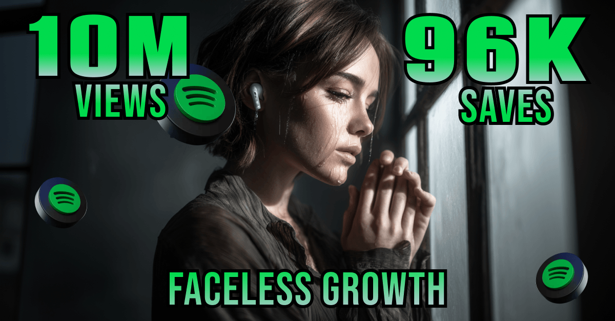 From 5 to 96,121 Spotify saves in 3 mo with TikTok Faceless strategy