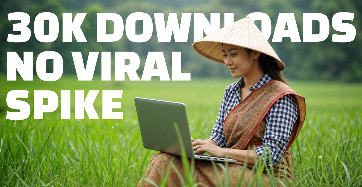 Chinese Learning App Hits 30K Downloads Without Viral Spike