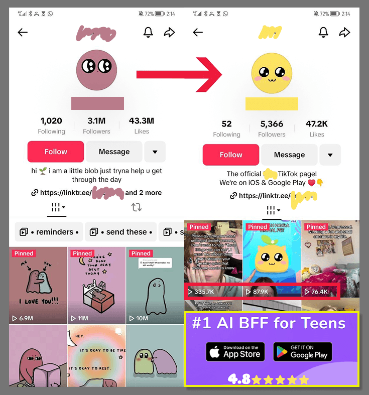 AI BFF app gets 670K views in first 30 days w/ concept from viral TikTok account